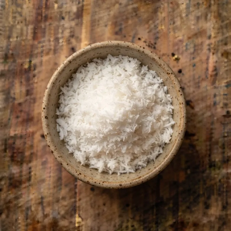 Fresh coconut, grated